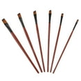 thumbnail image 2 of Abbracc 6 Sizes Professional Angular Paint Brush Nylon Hair Angled Paint Brushes Set Art flat head, 2 of 7