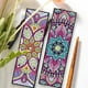 thumbnail image 3 of (FQY047) 2 Piezas Arte Hecho A Mano DIY para Amantes Los Libros Marcapáginas Diamantes Con Puntos Mandala Creativo Marcapáginas Con Borla Cuero Extensión Pintura Diamantes, 3 of 8