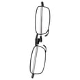 thumbnail image 2 of Gafas de lectura plegables con bloqueo de luz azul, gafas para presbicia para lectura de personas mayores (+250 marco cuadrado negro), 2 of 8