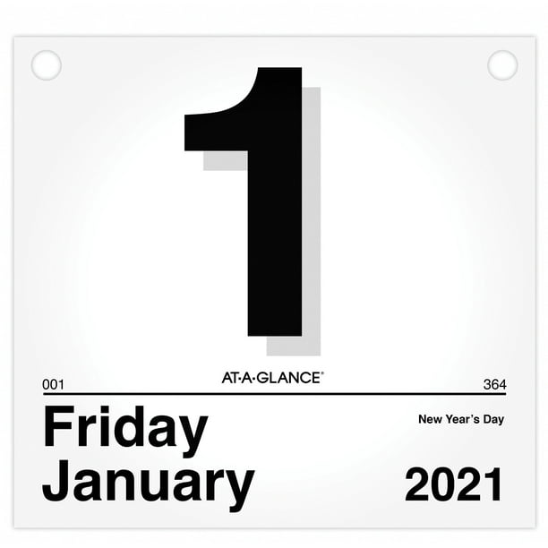 AtAGlance "Today Is" Daily Wall Calendar Refill