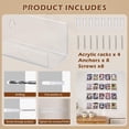 thumbnail image 4 of CELSOL Acrylic Wall Mount Display Shelves, Clear Floating Card Holder, 4-Pack, 4 of 7