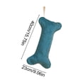 thumbnail image 3 of Large Dog Bone Pattern Fleece Christmas Stocking, Cute Cozy Soft Holiday Decorative Gift Sock, Christmas Hanging Stocking for Fireplace Mantel, Xmas Home Decoration Pet Ornament, Blue, 3 of 7
