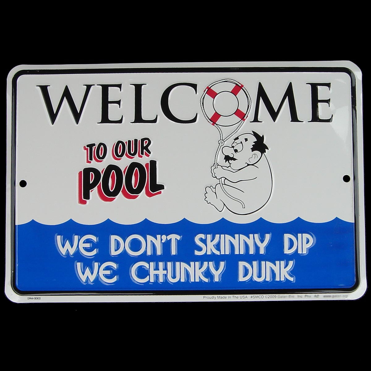 Skinny Dip/CHUNKY DUNK Funny Metal Sign Beach House/Pool/Hot Tub/Home Wall Decor 