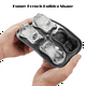 thumbnail image 5 of Molde para cubitos de hielo con forma de bulldog francés, 4 orificios, formas divertidas, bandeja para cubitos de hielo con forma de bulldog francés para whisky, cócteles, color verde, 5 of 8