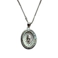 thumbnail image 1 of COLLAR DE VIRGEN OVAL ZIRCONIAS DE PLATA, 1 of 4