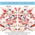 thumbnail image 5 of Toland Home Garden Chickadees and Berries Bird Spring Flag Double Sided 28x40 Inch, 5 of 5