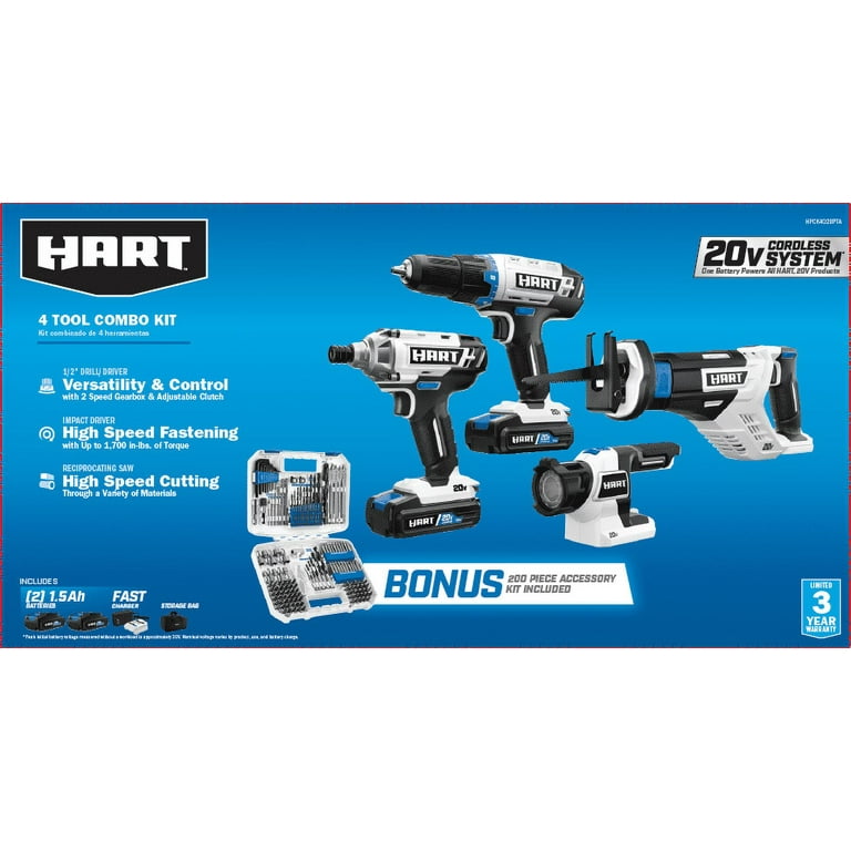Hart 4 tool combo set hotsell