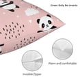 thumbnail image 3 of Honeii Panda Print Throw Pillow, Square Decorative Pillow Forms Soft Fluffy Plump Pillow Decorative Pillow Inserts,Couch Pillows-22"x22", 3 of 7