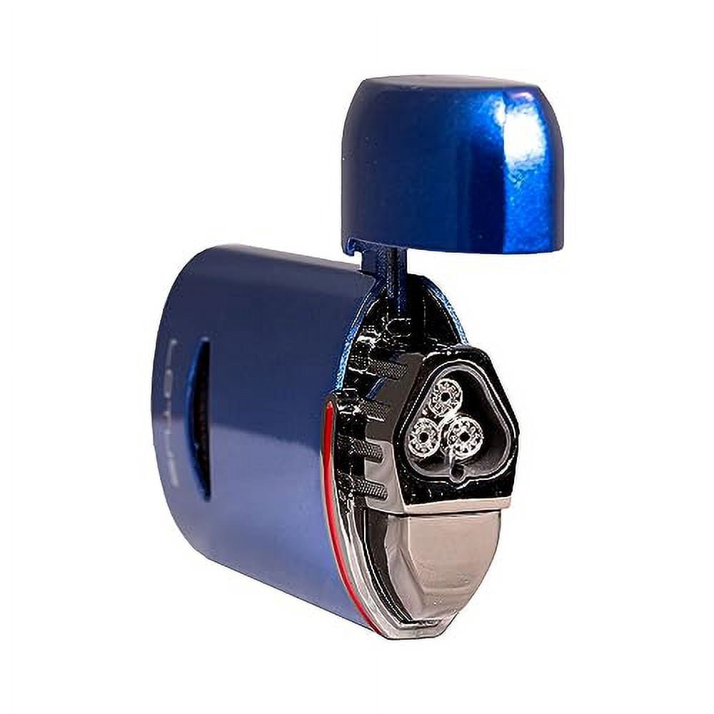 Lotus Matrix Triple Torch Lighter with Punch – Blue