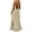 Beige, variant on Women's Backless Cami Maxi Dress with Back Tie - Sleeveless Lounge & Sundress | Boho Split Long Dress | Soft Solid House Dress for Home, Beach, Vacation (,XXL)