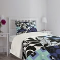 thumbnail image 5 of Ambesonne Shabby Flora Quilted Bedspread Set 2 Pcs, Petals, Twin Size, Multicolor, 5 of 6