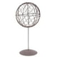 thumbnail image 2 of Maceta rústica de metal con forma de corona de alambre, maceta colgante para suculentas, soporte para plantas de jardín Forma de bola con soporte, 2 of 9