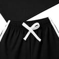 thumbnail image 5 of Asxite Girls Summer Outfits Casual Solid Short Sleeve Tee Drawstring Shorts Set 2 Piece 3-15 Y, 5 of 6