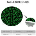 thumbnail image 2 of Round Tablecloth Fitted Elastic Table Cover with Vibrant Tie Dye Weed and Trippy Cannabis Leaf Prints, Waterproof Vinyl with Backing, Perfect for Indoor and Outdoor Dining, 2 of 2