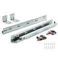 thumbnail image 1 of VEVOR 6 Pairs of 18 Inch Drawer Bottom Side Mount Rails, Heavy Duty Full Ball Bearing Extension Steel Track, Soft-Close Noiseless Guide Glides Cabinet Kitchen Runners with Locking Mechanism, 100 Lbs, 1 of 9