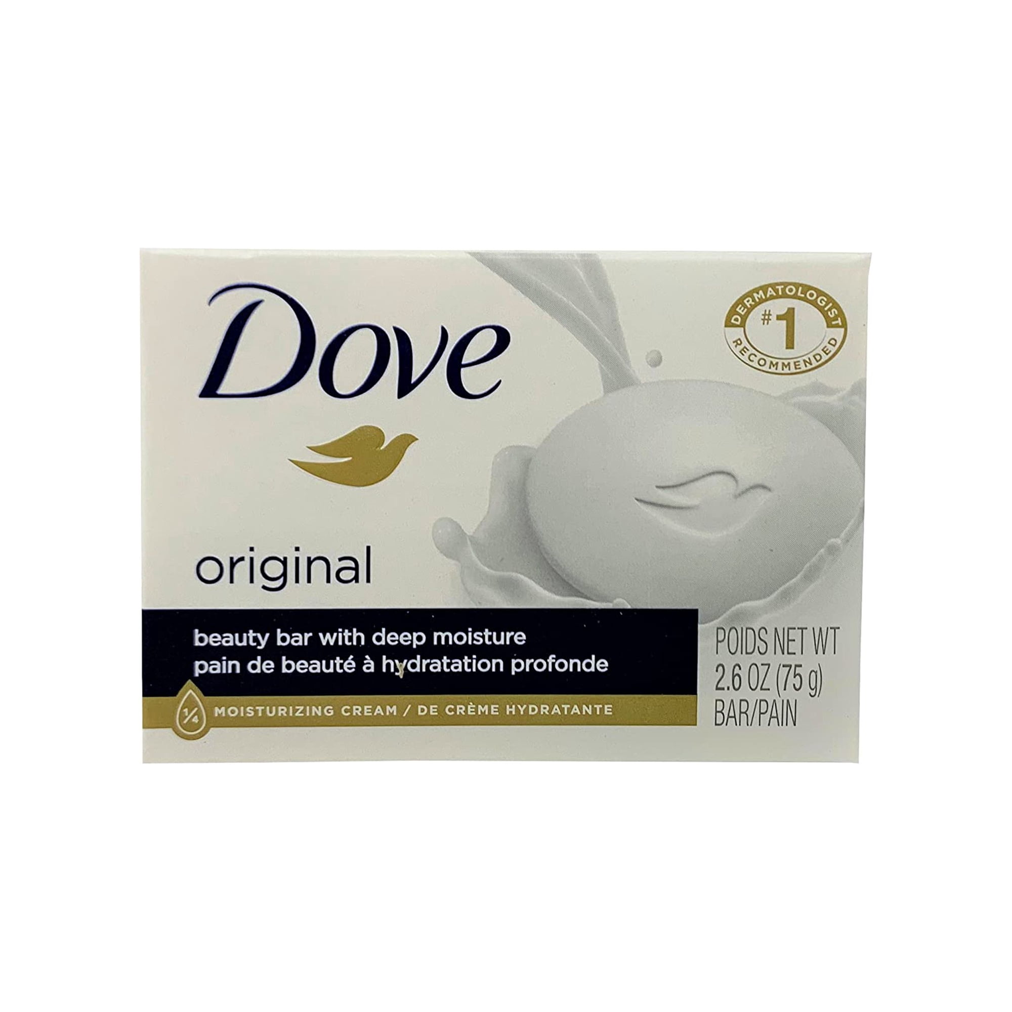 Dove White Beauty Bar With Deep Moisture 2.6 Oz (Pack Of 3)