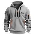 thumbnail image 3 of Sudadera con capucha para hombre, de manga larga, con diseño de cremallera, sudadera con capucha para hombre, ropa deportiva, chaqueta informal ajustada, 3 of 4