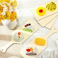 thumbnail image 4 of KAKOWELY 6Set Wooden Paddles for Home Decoration and Kitchen Use Mini with Handle Beige, 4 of 8