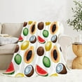 thumbnail image 4 of Yibo Banana, Fruit Vegetables Christmas Blanket, Ultral Soft Fleece Flannel Blanket for Girls and Boys, Foods Blanket Used for Bed, Couch, Sofa, Chairs Blanket for Pets/Toddler, 4 of 9