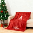 thumbnail image 2 of KOYPTL Red Christmas Throw Blanket for Holiday Winter,Xmas Tree Print Flannel Shawl Blankets for Sofa Bed Chair Office Living Room Home Decoration,Soft Festive Cover Rug Gift for Kids Adults-30x39 in, 2 of 6