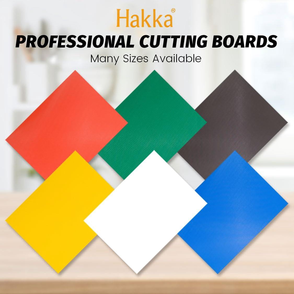 Hakka Commercial Grade Cutting Board for Kitchens,Plastic Chopping Board, 20 x 15 x 1/2 Inch, Multi-Color 6 of Pack Set,NSF Certified,for Vegetable Meat or Cheese