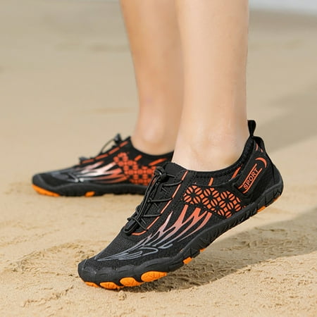 Uinagy Couple Sports Shoes Outdoor Wading Non Beach Shoes Diving Shoes Swimming Riding Fitness Plus Size Five Fingers Shoes