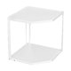 thumbnail image 1 of Estante de esquina para cocina, organizador de despensa, soporte para utensilios de cocina, acero al carbono, estante de almacenamiento para baño, 2 capas, 1 of 8