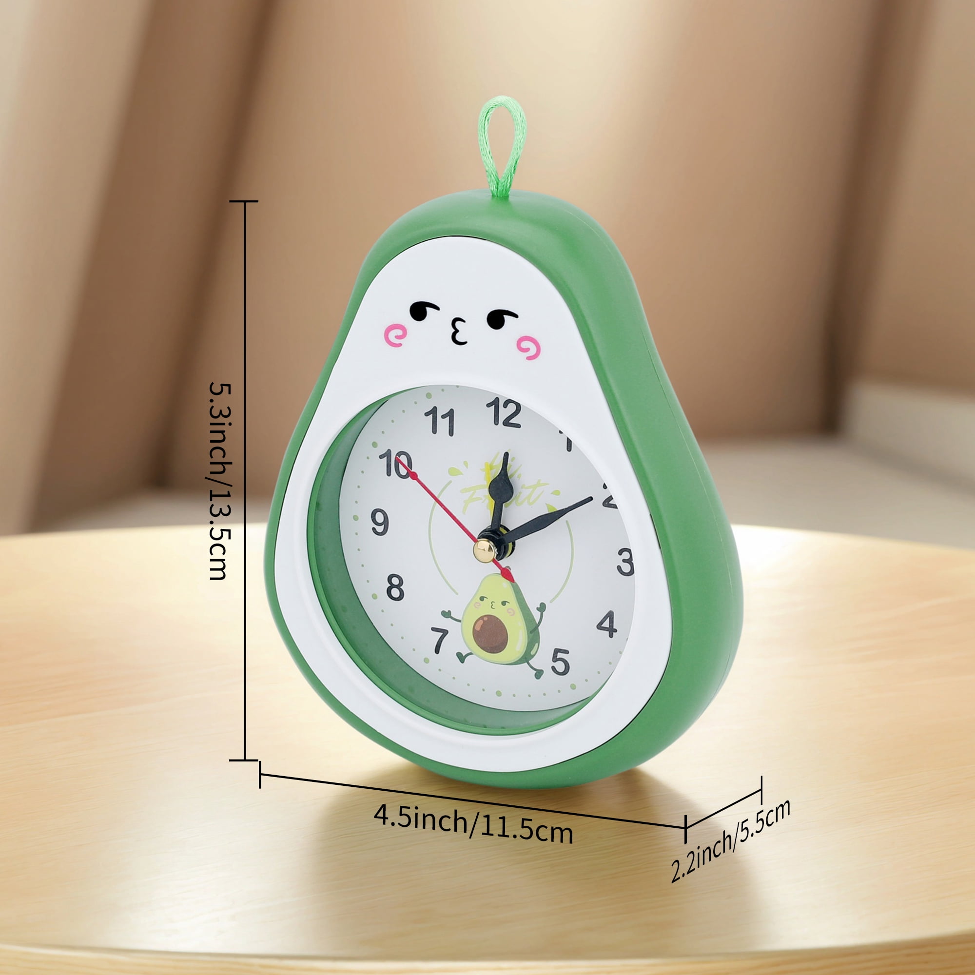 Unique Bargains Colorful Alarm Clock Green 4.5"L x 2.2"W x 5.3"H
