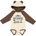 thumbnail image 3 of Inktastic My Nannie Loves Me Granddaughter Boys or Girls Long Sleeve Baby Bodysuit, 3 of 5