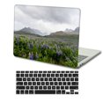 thumbnail image 1 of KSK KAISHEK Hard Shell Case Cover Compatible with MacBook Pro 15 inchs( No Touch, 2012 2013 2014 2015) + Black Keyboard Cover Model A1398, No USB-C, No CD-ROM Flower 0570, 1 of 5