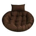 thumbnail image 3 of Cojín para silla colgante, cojín redondo suave para suelo, cojín para asiento, silla tipo huevo Café, 3 of 9