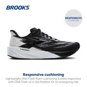 Brooks Men’s Launch 11 Neutral Running Shoe , Black/White , 8