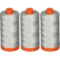 thumbnail image 2 of 3-PACK - Aurifil A1050-2600 Mako Cotton Thread Solid 50WT 1422Yds Dove, 2 of 2