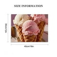 thumbnail image 3 of Creowell   Canvas Wall Art Prints Strawberry Vanilla Chocolate Ice Cream Cones Paintings Poster Artwork Home Decor Ready to Hang for Living Room Bedroom Dining Room 16x12in, 3 of 6