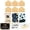 C, variant on 6 Pack Graduation Cards Bulk 2026 with Envelopes - Blank Graduation Greeting Cards Gifts for College High School Graduation Party Supplies, Black and Gold
