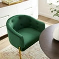 thumbnail image 4 of Tufted Accent Chair, Set of 2, Velvet, Metal Steel, Green, Modern Contemporary Urban Design, Living Lounge Room Hotel Lobby Hospitality, 4 of 9
