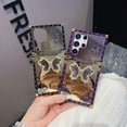 thumbnail image 3 of for Samsung Galaxy S25 Ultra Case with Kickstand, Foldable Butterfly Woman Girly Bling Diamond Mirror Back Golden Plated Shockproof Corners Protection Elegant Cute Cover for S25 Ultra, Purple, 3 of 6
