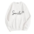 thumbnail image 4 of Amzcrzy Chandails pour Femmes Mode Imprimé Sourire Col Rond Chandail Décontracté Manches Longues pour Femmes Automne chandail Ample, 4 of 4