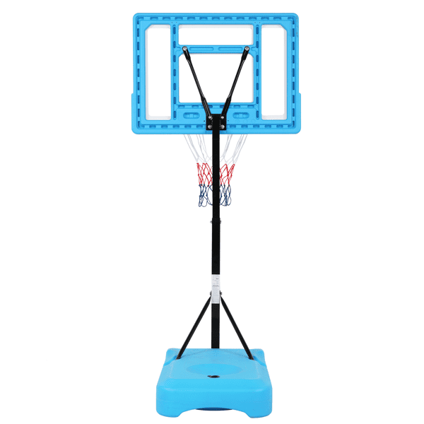 Alvantor Adjustable Poolside Basketball Hoop with PVC Backboard and Fillable Base