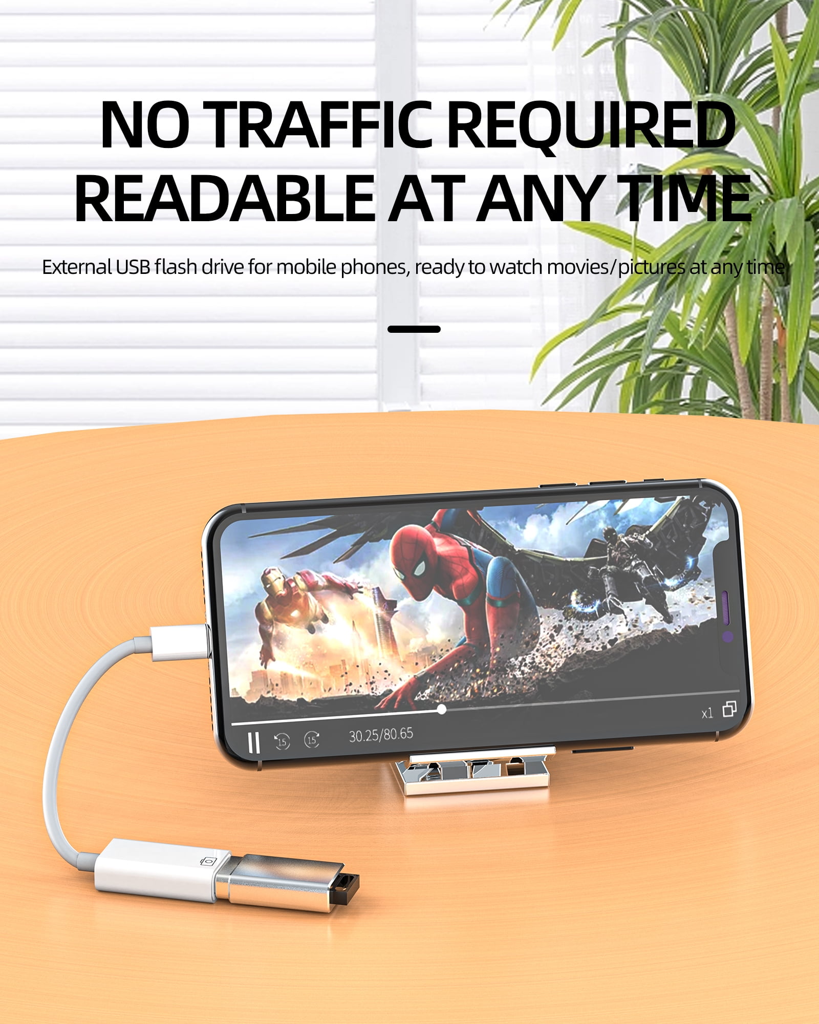 Lightning Male to USB Female Adapter for iPhone14 13 12 pro max for iPad Digital Camera OTG 3.0 Data Transfer Dongle Flash Drive Memory Card Reader for Apple Aux Cord Hub Keyboard Mouse Car Converter