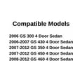 thumbnail image 3 of Driver Left Side Rear Door Window Door Glass Compatible with Lexus GS300 / GS350 / GS430 / GS450 / GS460 4 Door Sedan 2006-2012 Models, 3 of 4