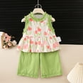 thumbnail image 5 of Soepste Toddler Outfits For Girls Girls 4T Outfits Toddler Girls Summer Outfit Top And Shorts Clothing Set, 5 of 7