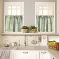 thumbnail image 2 of Vintage Watercolor Floral Valances for Windows,Leaf Floral Print Home Kitchen Decorative Valances 3 Piece Set, 2 of 5