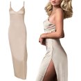 thumbnail image 6 of Biekopu Women's Summer Strap Dress, Sleeveless Deep V Open Back Split Strap Dress, Evening Club Charm Dress,S/M/L, 6 of 6