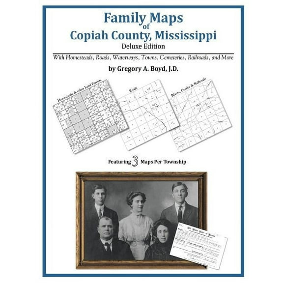 Family Maps of Copiah County, Mississippi (Paperback)