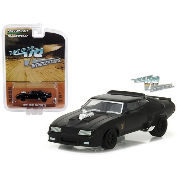 1973 Ford Falcon XB Black "Last of the V8 Interceptors" (1979) Movie "Hollywood Series" Release 17 1/64 Diecast Model Car by Greenlight