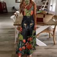 thumbnail image 2 of The Cat Is Hiding Design Sleeveless Dress Woman Fashion Long Dresses Women's Summer Suit Dress 2025, 2 of 6