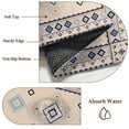 thumbnail image 6 of Round Rug 3.3Ft Washable Non-Slip, Boho Geometric Circle Area Rugs for Living Room Bedroom, Retro Rustic Chic Ethnic Abstract Patterned Indoor Floor Mats Carpet Runner for Home Decor Aesthetic, 6 of 8