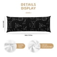 thumbnail image 3 of Body Pillow Cover Equation Math Print Black Body Pillow Cases With Zipper Soft Breathable Smooth Skin Friendly Long Pillow Case 20 X 5 Inches 1 Pcs, 3 of 3