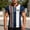 003 Navy, variant on Men's Retro Bowling Polo Shirt Color Block Vertical Stripe Quarter Zip Stand Collar Pullover Casual Sport Streetwear Top